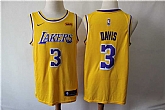 Lakers 23 Anthony Davis Yellow Nike Swingman Jersey,baseball caps,new era cap wholesale,wholesale hats